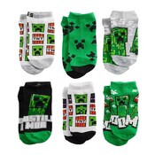 Wholesale - 5pk MINECRAFT BOOM NS SOCKS SIZE 4-6, UPC: 193159186456